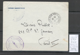 Maroc - Lettre Poste Militaire- ERFOUD + PAA BOU DENIB - 1927 - Briefe U. Dokumente