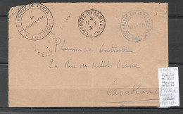 Maroc - Devant De Lettre Poste Militaire- GOULMINA - GUERIS - 1934 - Brieven En Documenten