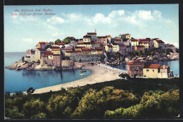 AK San Stefano Presso Budua, Ortsansicht Auf Der Insel  - Montenegro