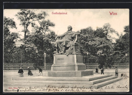 AK Wien, Blick Auf Goethedenkmal  - Altri & Non Classificati