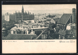 AK Wien, Panorama Von Der Kuppel Der Neuen Burg Aufgenommen  - Altri & Non Classificati