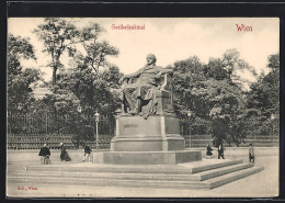 AK Wien, Blick Auf Goethedenkmal  - Sonstige & Ohne Zuordnung