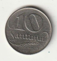 10 SANTIMS  1922 LETLAND /163/ - Letland