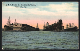 AK Pensacola, FL, L. & N. Docks, The Finest In The World  - Altri & Non Classificati