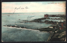 AK Erie, PA, View Over Erie Harbor  - Altri & Non Classificati