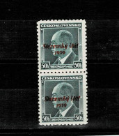 CESKOSLOVENSKO -OVERPRINTED SLOVENSKY STAT 1939-MI 8- XX - Neufs