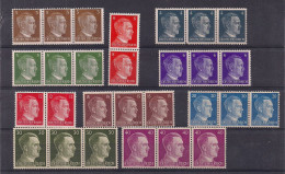 1941/1943 HITLER GROEPERING 38 ST. TUSSEN YT 705 EN 722 ALLEN XX - Unused Stamps