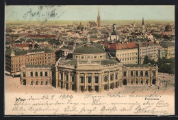 AK Wien, Panorama Mit Burgtheater  - Autres & Non Classés