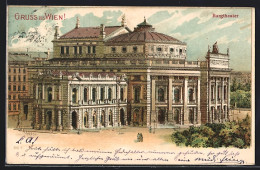 Lithographie Wien, Motiv Vom Burgtheater  - Sonstige & Ohne Zuordnung