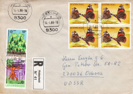 Luxemburg 1986, R-Brief In Die UdSSR (Odessa) / Luxembourg 1986, Registered Cover To USSR (Odessa) - Covers & Documents