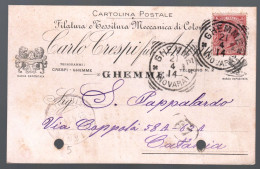 GHEMME - NOVARA - 1914 - CARTOLINA COMMERCIALE - CARLO CRESPI (INT676) - Mercanti