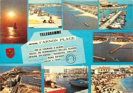 34 CARNON PLAGE MULTIVES TELEGRAMME  - Other & Unclassified