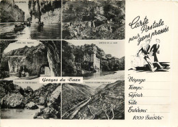 48 GORGES DU TARN CARTE POUR DES GENS PRESSES - Gorges Du Tarn