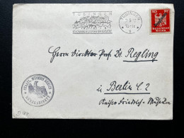 ENVELOPPE ALLEMAGNE TUBINGEN POUR BERLIN / STAATL MUSEEUM BERLIN MUNZKABINETT - Cartas & Documentos