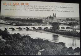 CPA Années 1920 TOURS Vue Générale De La Loire Et Du Pont Saint Pierre Cathédrale St Gatien COMME NEUVE - Tours