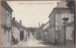 CPA 89 - OUANNE - Le Pays - Route De Saint-Sauveur - TB PLAN CENTRE VILLAGE ANIMATION - Etat Moyen - Other & Unclassified