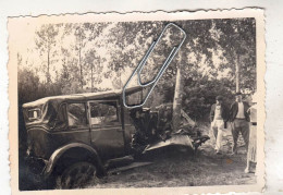 PHOTO AUTO AUTOMOBILE VOITURE ANCIENNE ACCIDENT - Auto's