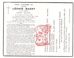 DP Léonie Baert ° Luigne Mouscron 1883 † 1961 X Ernest Ségard // Spriet - Images Religieuses