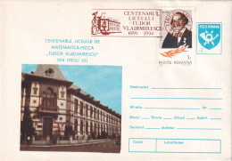 A24779 - Tudor Vladimirescu Liceul De Matematica Si Fizica Cover Stationery Romania 1990 - Cartas & Documentos