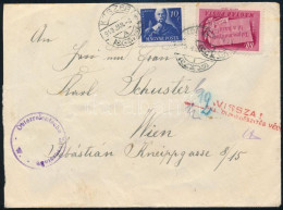 1949 Levél Kőszegről Bécsbe Osztrák Cenzúrával, Visszaküldve / Cover From Hungary To Vienna, With Austrian Censorship, R - Otros & Sin Clasificación