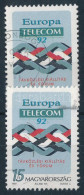 O 1992 Telecom (II.) 15Ft Az "Europa" Felirat Kettős Nyomatával - Other & Unclassified