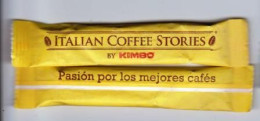 Stick De Sucre, Sugar Portugal " Cafés Italian Coffee Stories By KIMBO (scan Recto-verso) [S162]_Di266 - Sucres