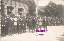 Guerre 1914 1918  Carte Photo Photographie Cérémonie Fêtes Libération Victoire Fanfare Pompiers Alsace Lorraine - Guerre 1914-18