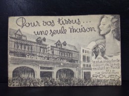 213 CHROMOS . PUBLICITE . MAGASINS GENERAUX DU TISSU . ROUEN RUE GRAND PONT . ANNEE 1933 - Advertising