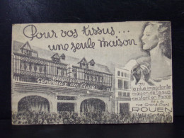 213 CHROMOS . PUBLICITE . MAGASINS GENERAUX DU TISSU . ROUEN RUE GRAND PONT . ANNEE 1933 - Publicités