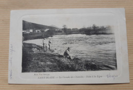 Cpa 88 Saint Blaise, Cascade Des Chattelles Pêche à La Ligne, 1918 - Autres & Non Classés