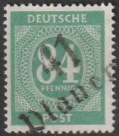 SBZ- Bezirksstpl.- Aufdrucke: Freimarke:  Mi. Nr. Ix, 84 Pfg. I. Kontrollratsausgabe, Bezirk 41, Plauen.  **/MNH - Neufs