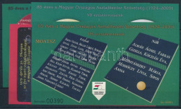 ** 2009 85 éves A MOASz 4 Darabos Emlékív Garnitúra 00390 Sorszámmal - Autres & Non Classés