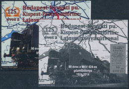 ** 2014 125 éves A Budapest-Nyugati Pu.-Kispest-Pestszentlőrinc-Lajosmizse Vasútvonal Emlékív Pár 0033 Sorszámmal - Other & Unclassified