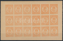 ** 1921 50 éves A Kőnyomat Hírlapbélyeg Emlékív, Fogazatlan / Souvenir Sheet - Other & Unclassified