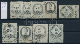 1866 9 Db Okmánybélyeg / Fiscal Stamps - Ohne Zuordnung