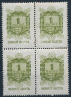 1945 1 Millió P Okirati Illetékbélyeg Négyestömb (320.000) / Fiscal Stamp Block Of 4 - Non Classés