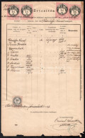 1887 Okmány 3x1Fl Illetékbélyeggel - Unclassified