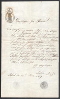 1839 Paks, Német Nyelvű Levél 30 Kr Okmánybélyeggel - Unclassified