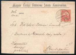 1900 Komárom, Magyar Királyi Földmíves Iskola Borítékja - Unclassified