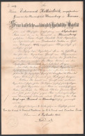 1902 Wien (Bécs), K. Und K. General-Direktion Der A.h. Privat- Und Familien-Fonde, Német Nyelvű Okirat 300 Arany Korona  - Unclassified