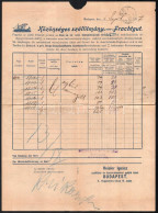 Cca 1904-1910 3 Db DDSG (Első Dunagőzhajózási Tárasaság) Fuvarlevél / 3 Pieces DDSG Bills Of Freight - Unclassified