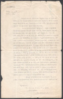 1922 Bp., Mayer János (1871-1955) Kisgazda Politikus, Földmívelésügyi Miniszter Autográf Aláírása Nyugdíjazási Okiraton. - Non Classés