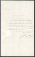 1922 Báró Czikann Móric Diplomata Külügyi Szolgálati Igazolása - Non Classés