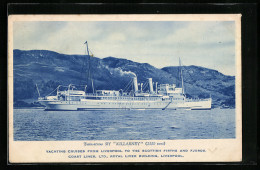 AK SY Killarney, Coast Lines  - Steamers