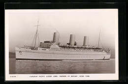 AK Canadian Pacific Luxury Liner Empress Of Britain  - Paquebote