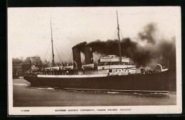 AK Passagierschiff Engadine Unter Dampf Vor Küste, Southern Railway Continental  - Steamers