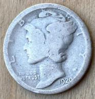 1920 US Standard Coinage Coin Dime .900 Silver , KM#140,7731 - 1916-1945: Mercury (Mercurio)