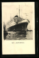 AK Passagierschiff M. S. Saturnia Auf Hoher See  - Steamers