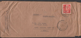 SPAIN,  Cover From Spain To India, 1 Stamps Used, No 1 - Briefe U. Dokumente