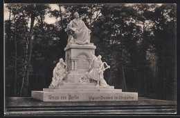 AK Berlin-Tiergarten, Partie Am Richard Wagner-Denkmal  - Tiergarten